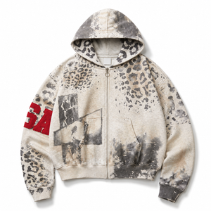 UNSEEN-Studios Leopard Zip Hoodie