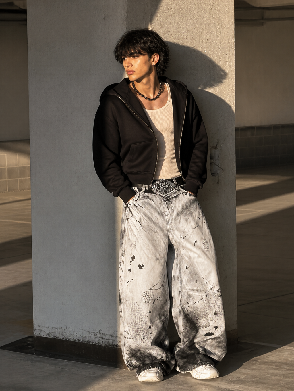 UNSEEN-Studios Phantom Wash Baggy Jeans