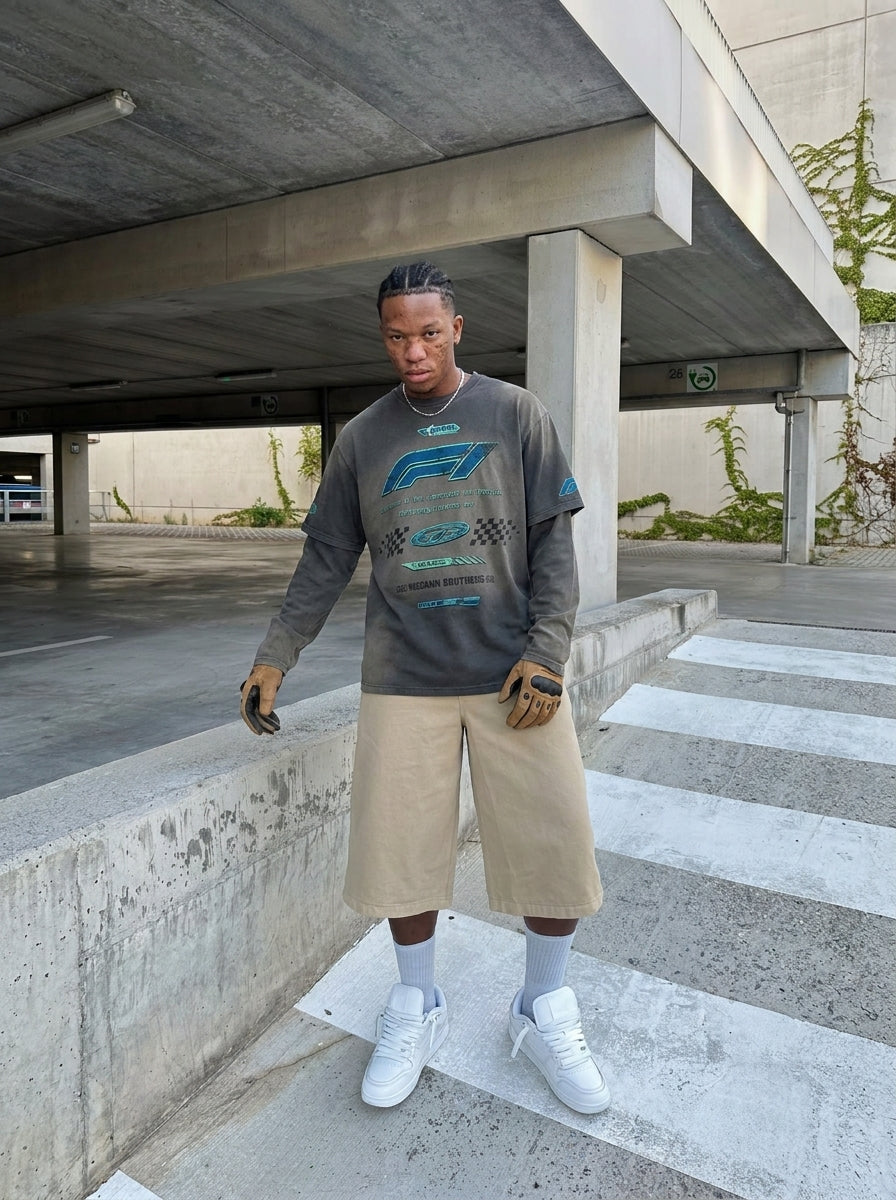 UNSEEN-Studios Racer Layered Longsleeve