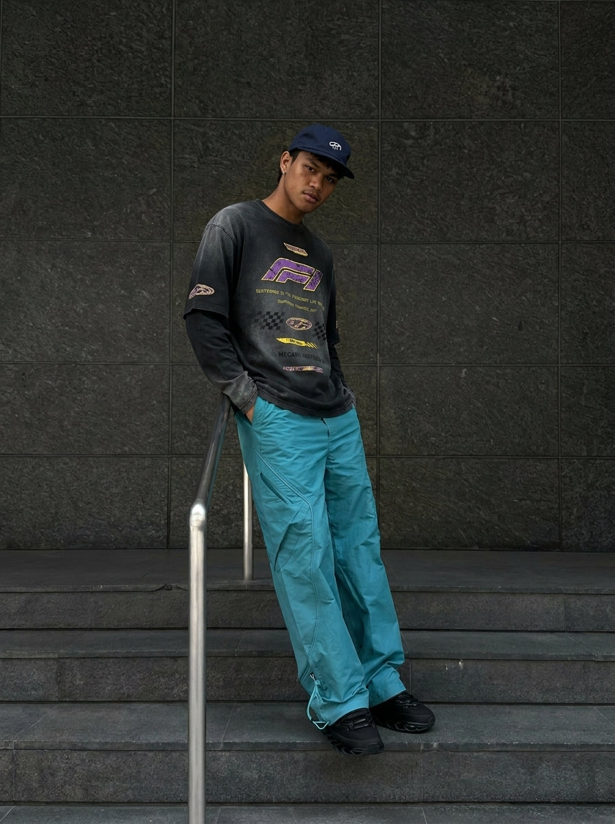 UNSEEN-Studios Racer Layered Longsleeve