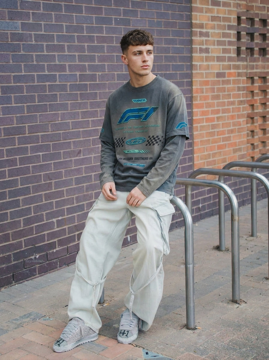 UNSEEN-Studios Racer Layered Longsleeve