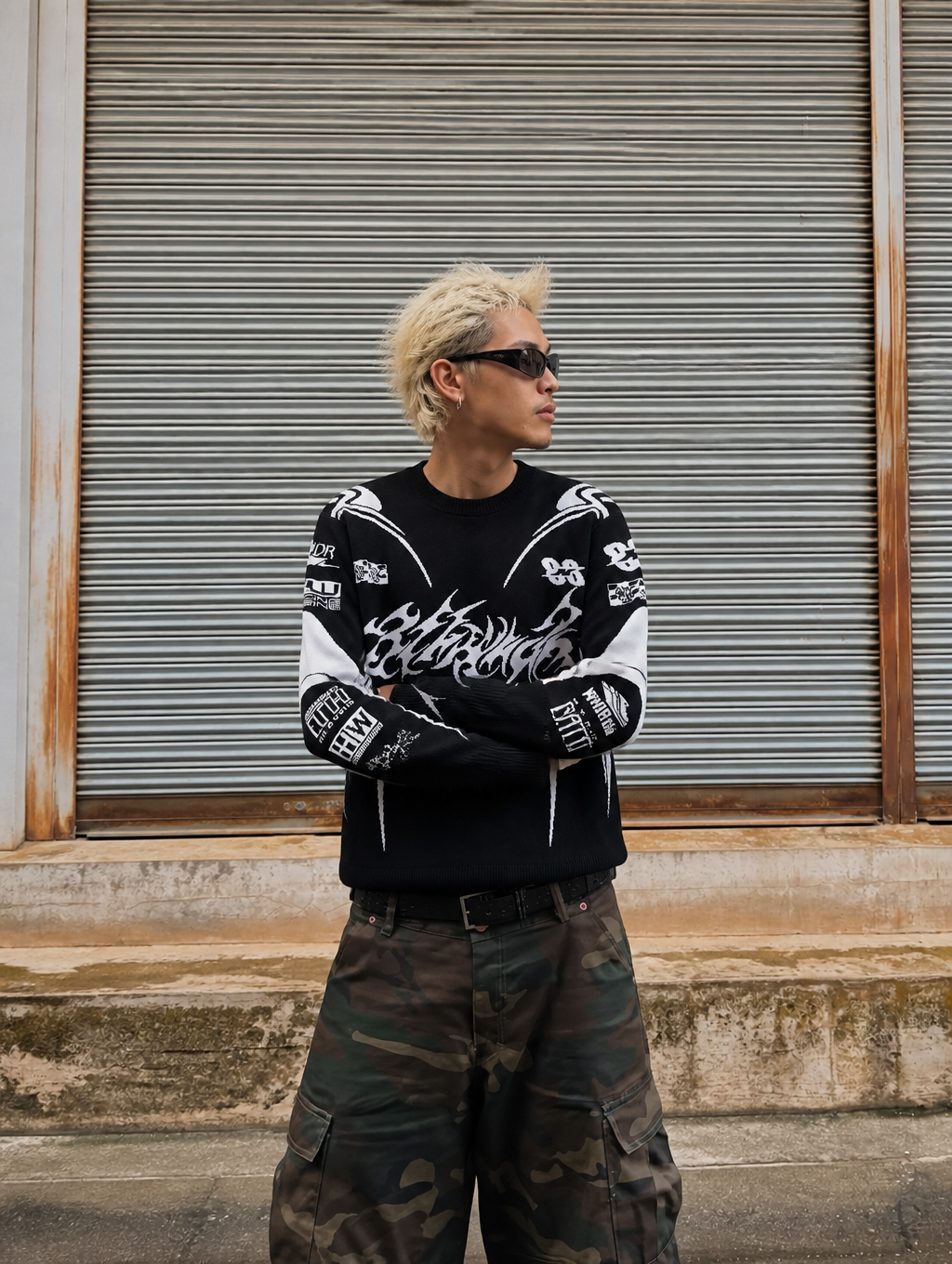 UNSEEN-Studios Cyber Race Knit Sweater