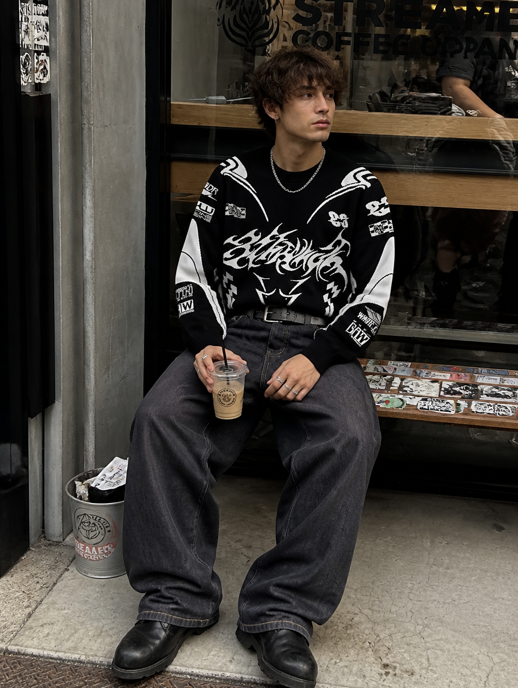 UNSEEN-Studios Cyber Race Knit Sweater