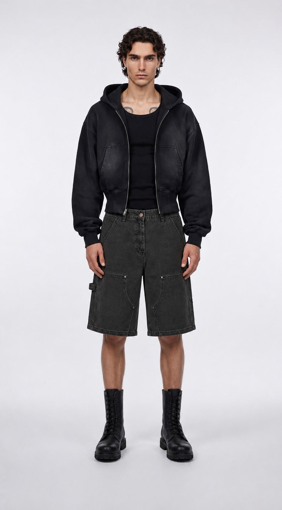 UNSEEN-Studios Double Knee Workwear Shorts