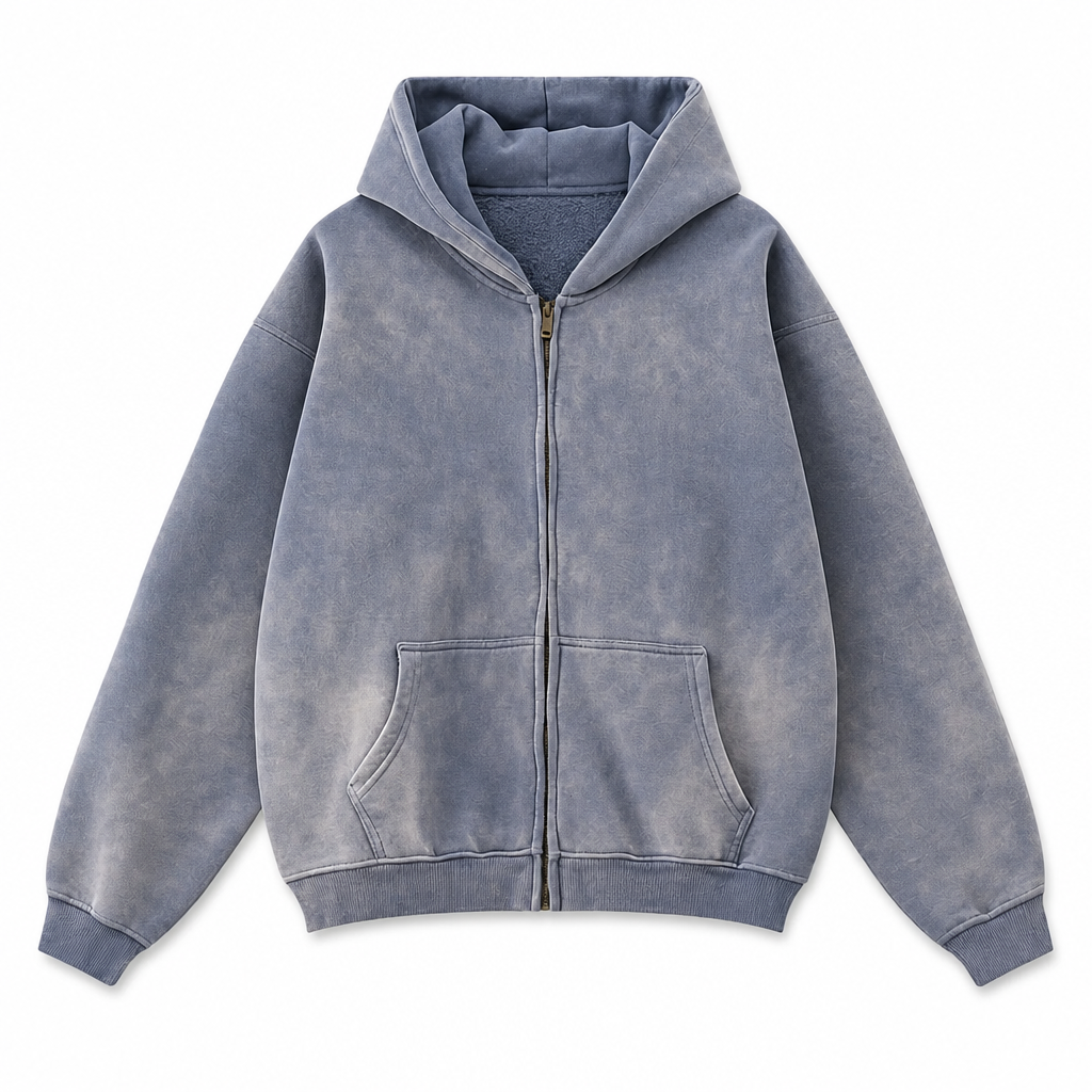 UNSEEN-Studios Core Washed Zip Hoodie