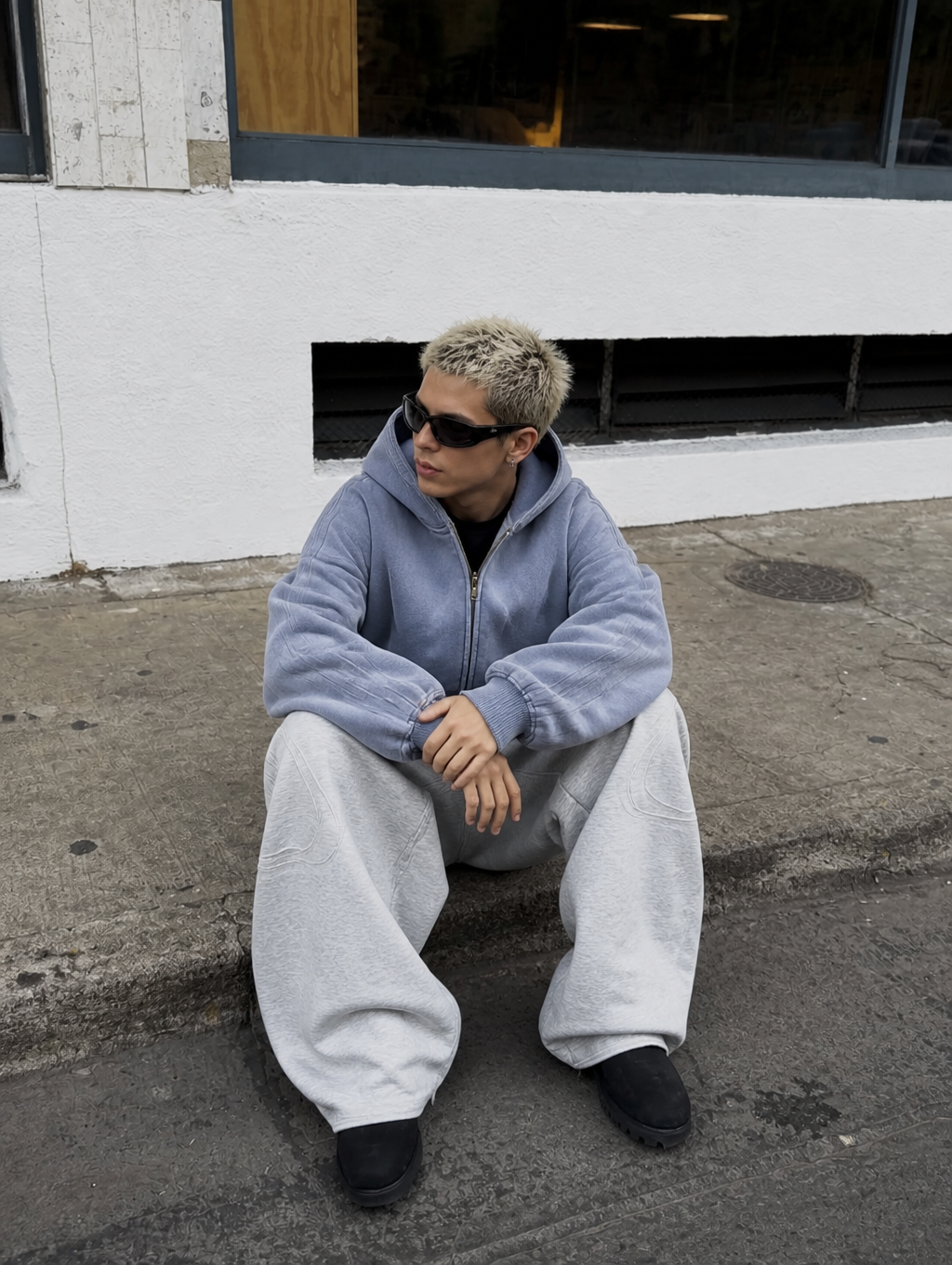 UNSEEN-Studios Core Washed Zip Hoodie