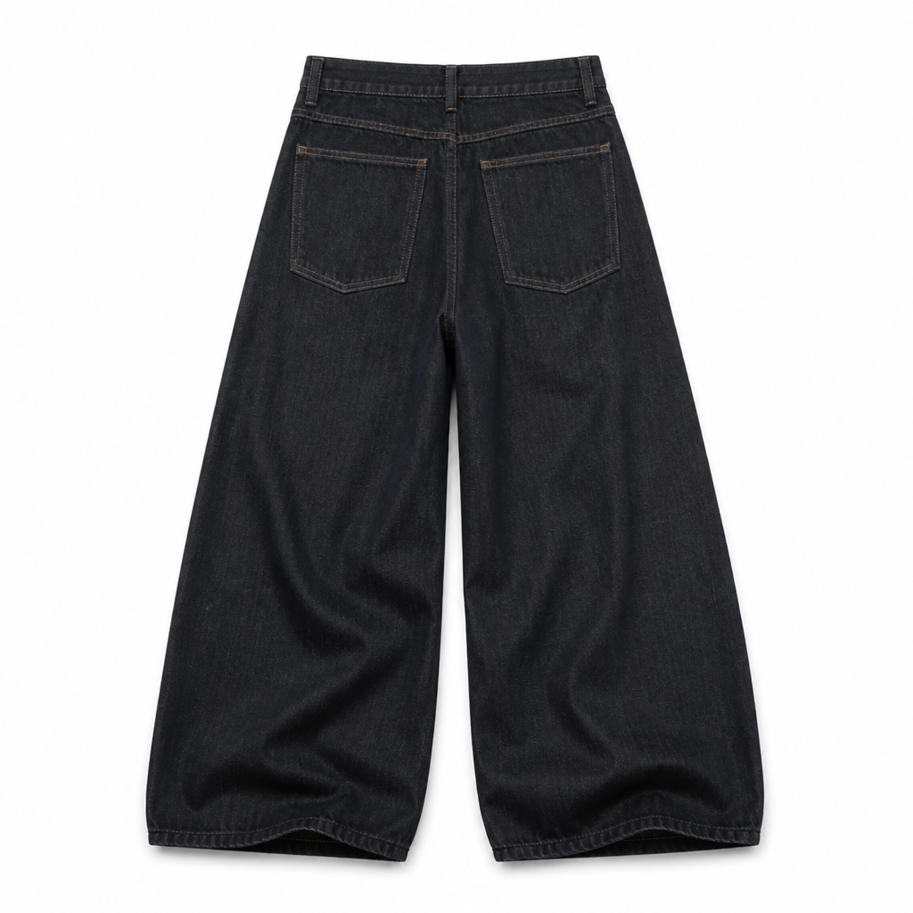 UNSEEN-Studios Dark Wide Leg Jeans Damen