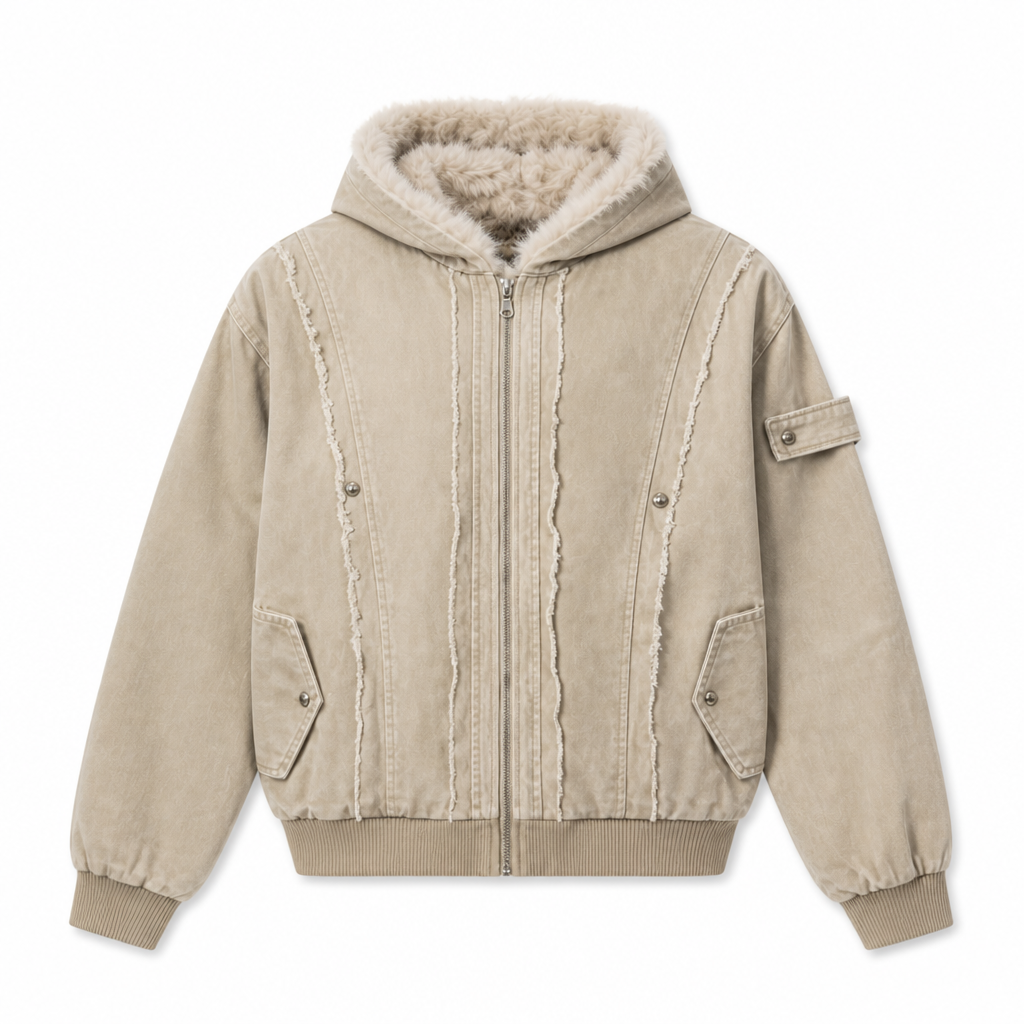 UNSEEN-Studios Akuma Distressed Zip Jacket