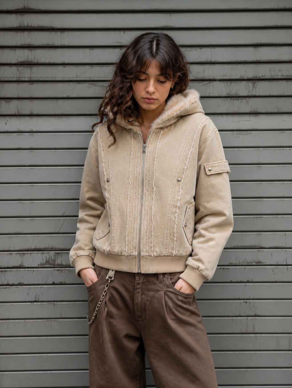 UNSEEN-Studios Akuma Distressed Zip Jacket