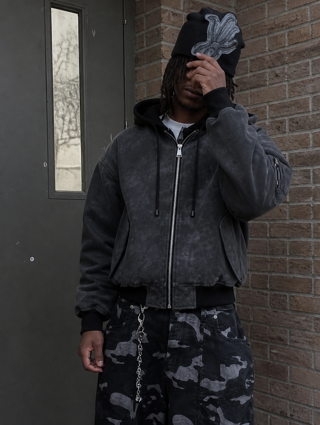 UNSEEN-Studios Narcotic Hood Bomber Jacket