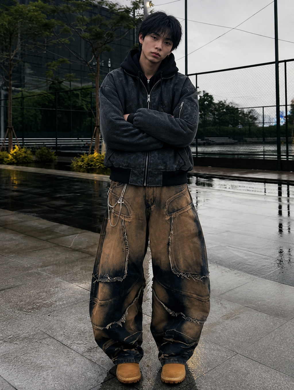 UNSEEN-Studios Narcotic Hood Bomber Jacket