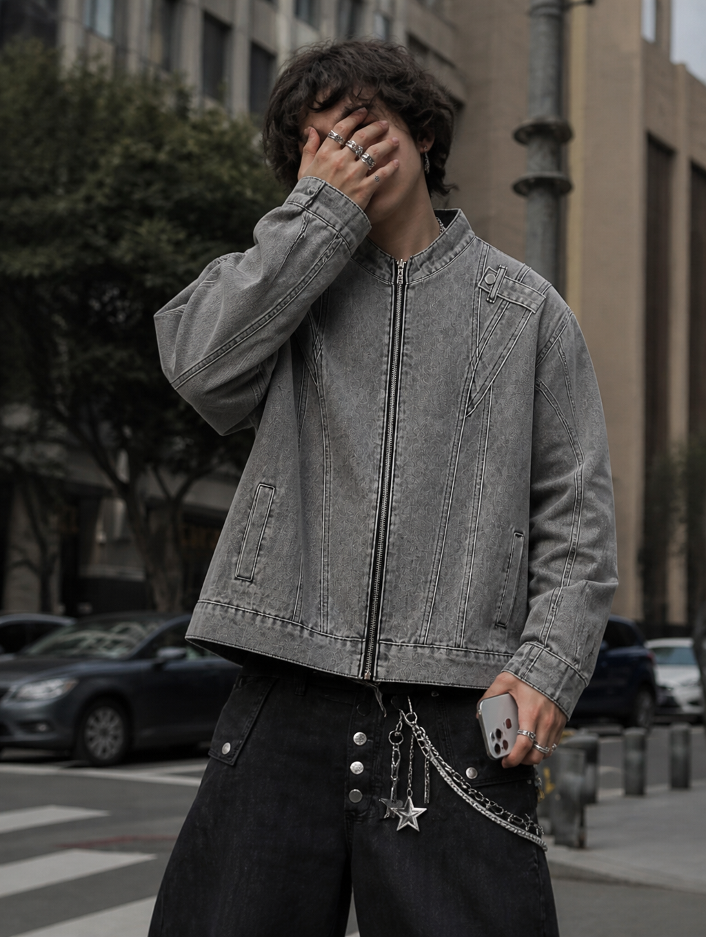 UNSEEN-Studios Silver Arrow Denim Jacket