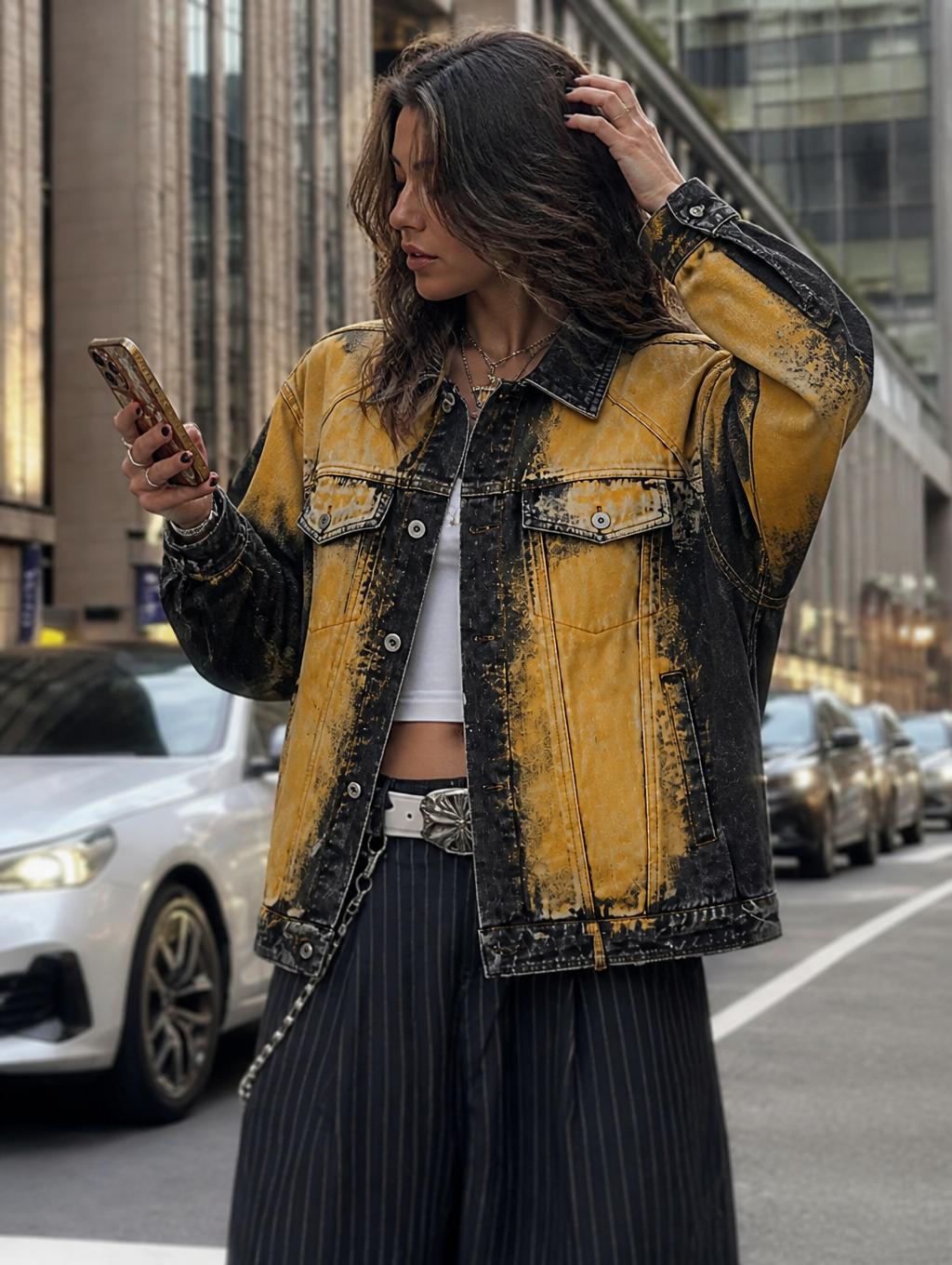 UNSEEN-Studios Bumblebee Denim Jacket