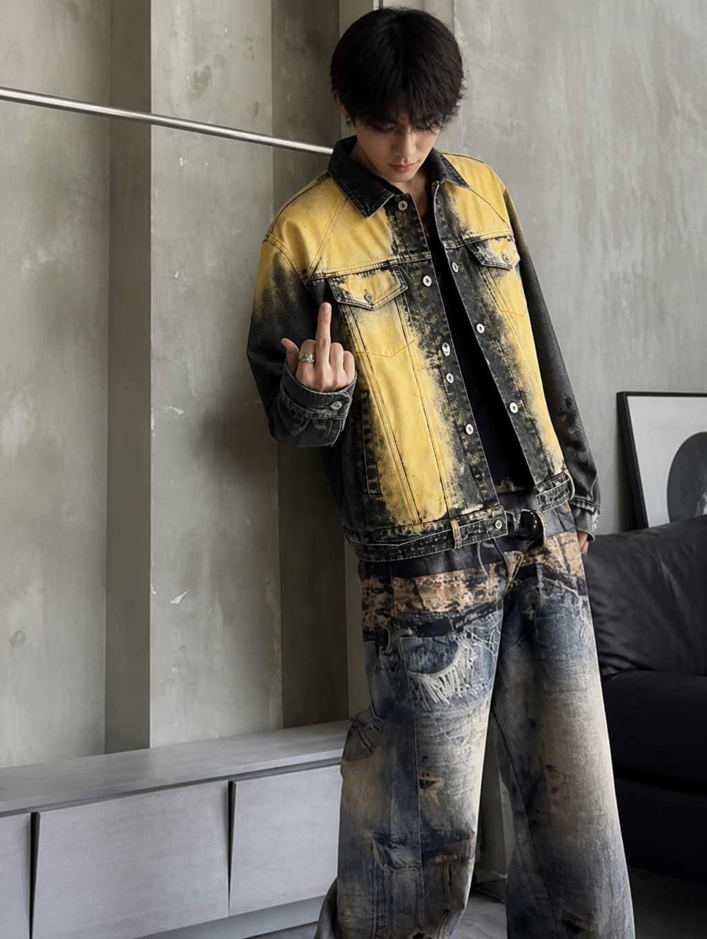 UNSEEN-Studios Bumblebee Denim Jacket