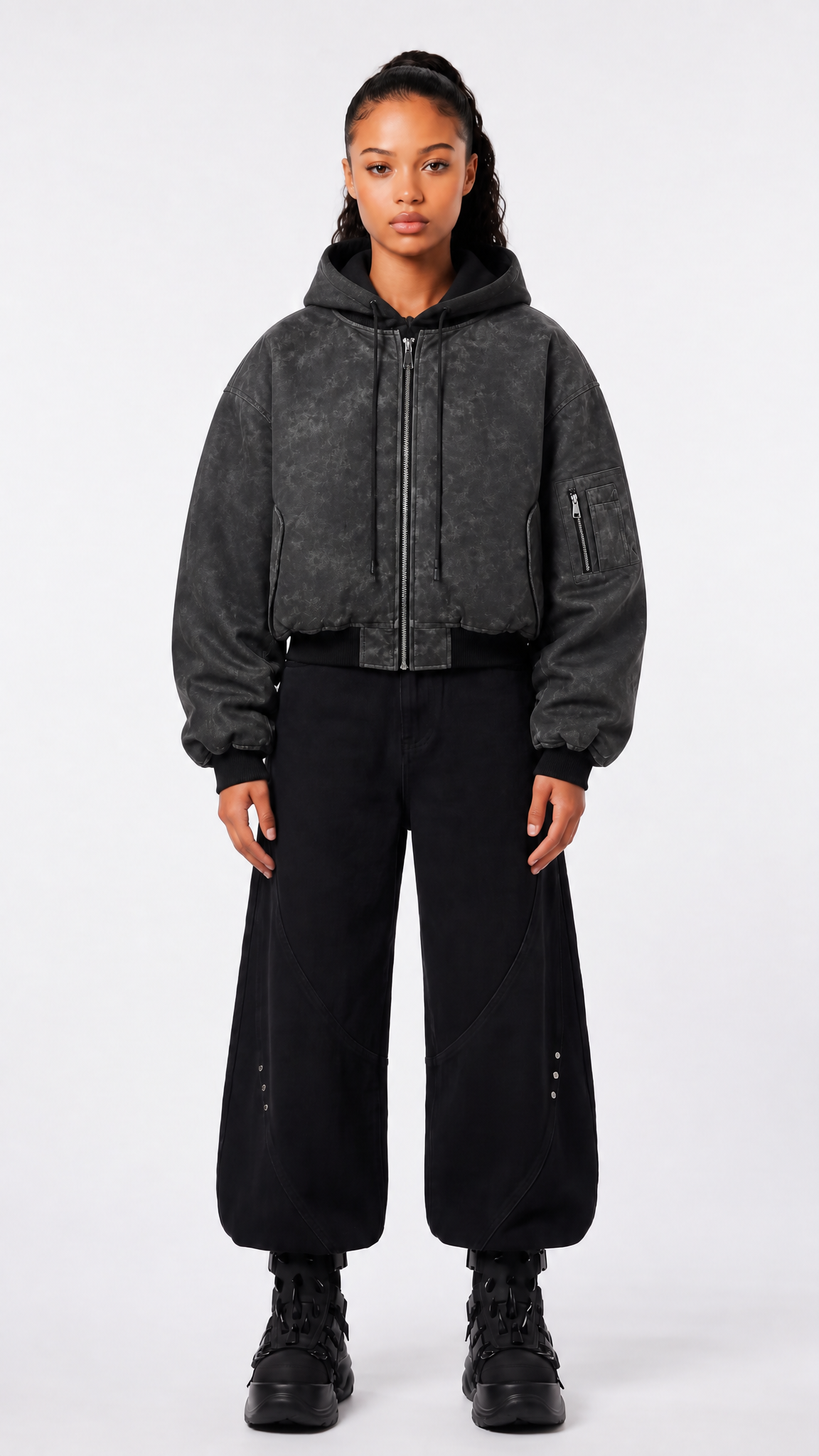 UNSEEN-Studios Narcotic Hood Bomber Jacket