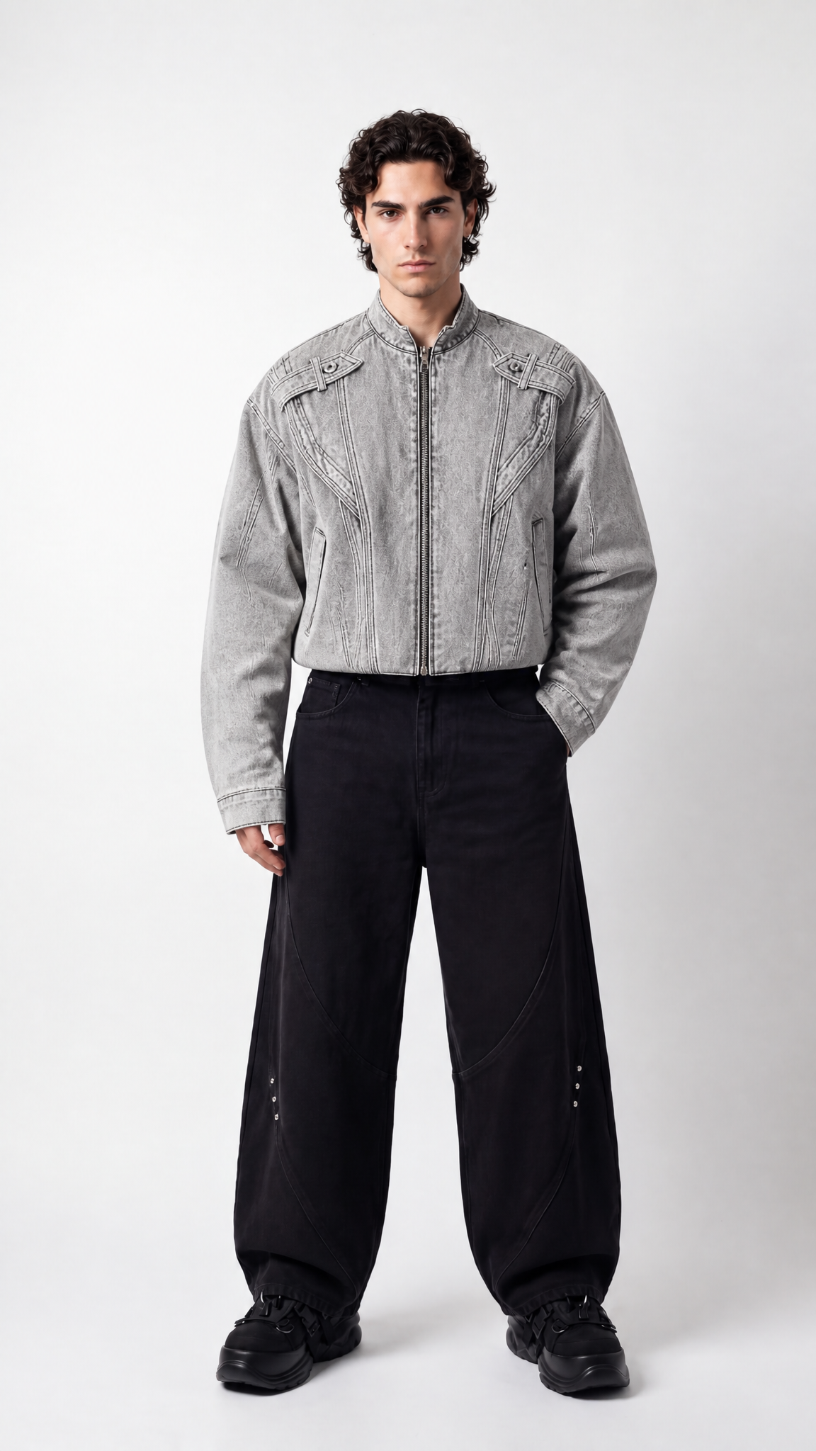 UNSEEN-Studios Silver Arrow Denim Jacket