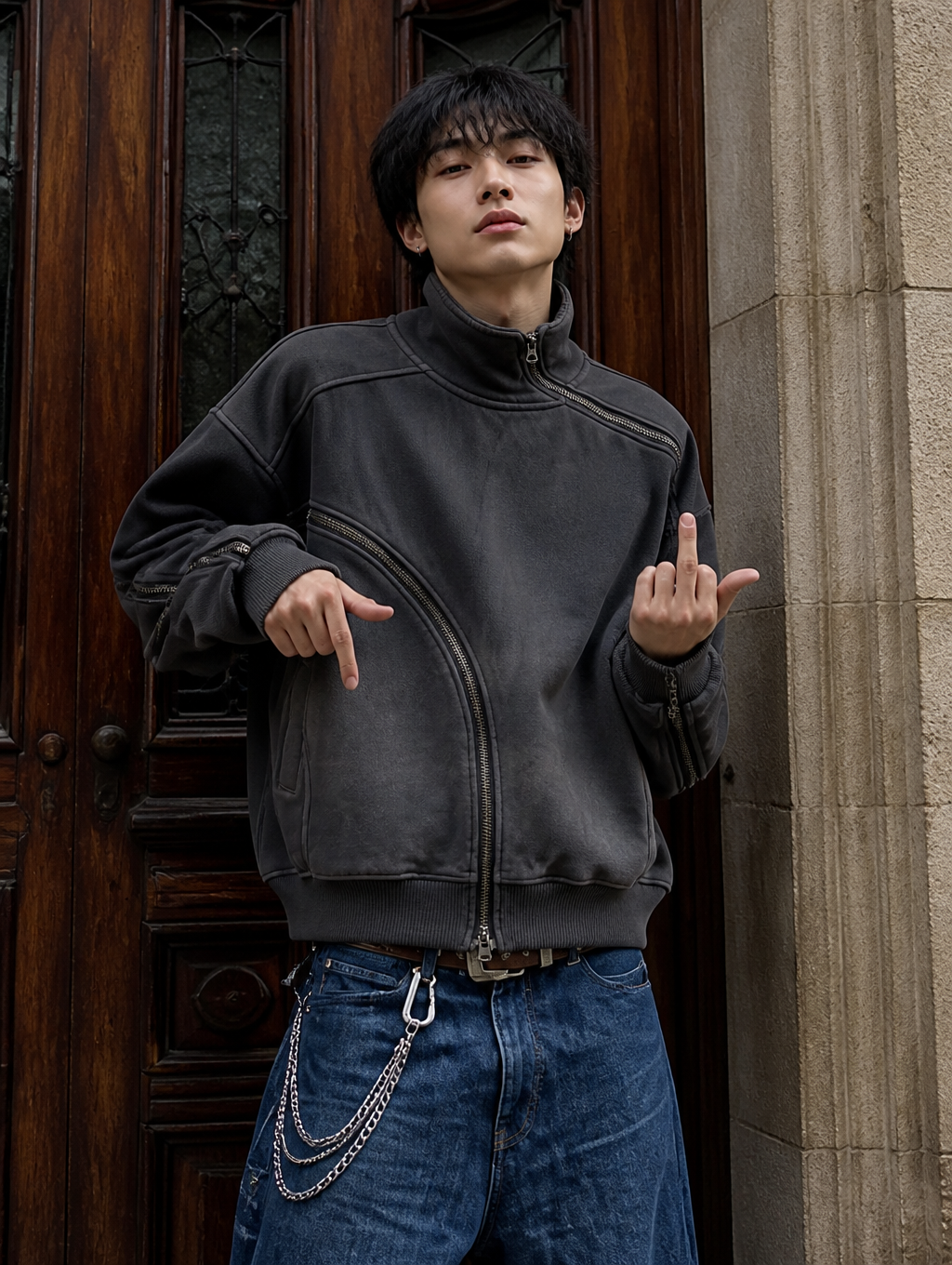 UNSEEN-Studios Spiral Neck Sweater