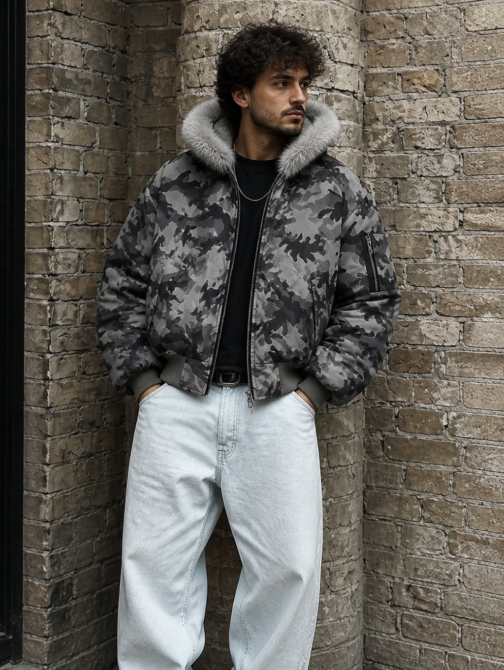UNSEEN-Studios Arctic Hunter Fur Jacket