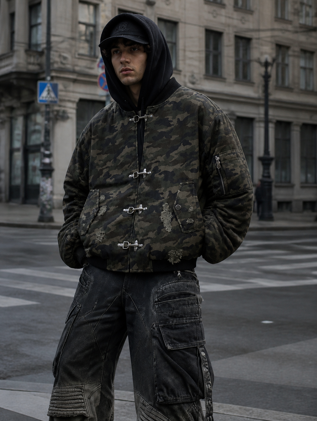 UNSEEN-Studios Combat Lock Bomber Jacket