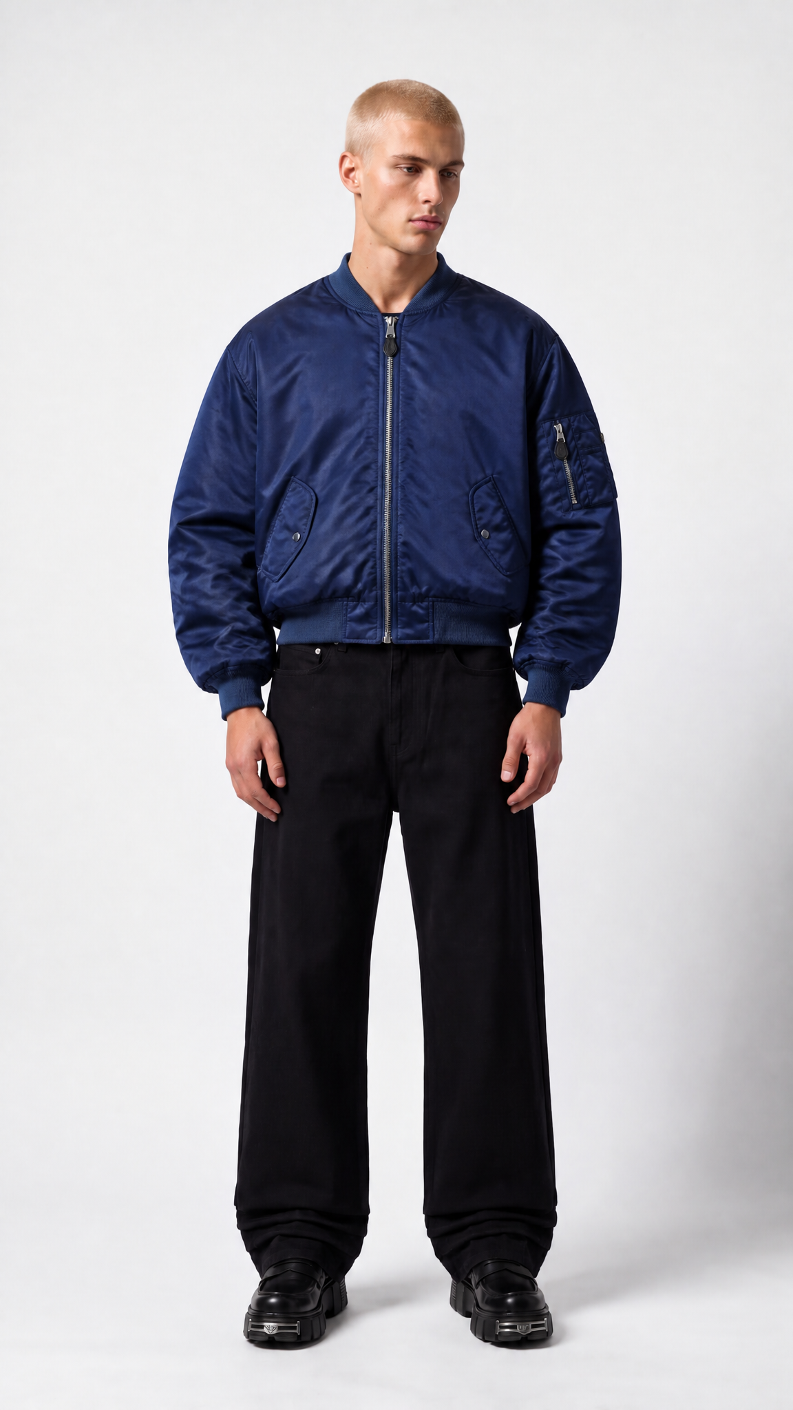 UNSEEN-Studios Military Tec Bomber Jacket