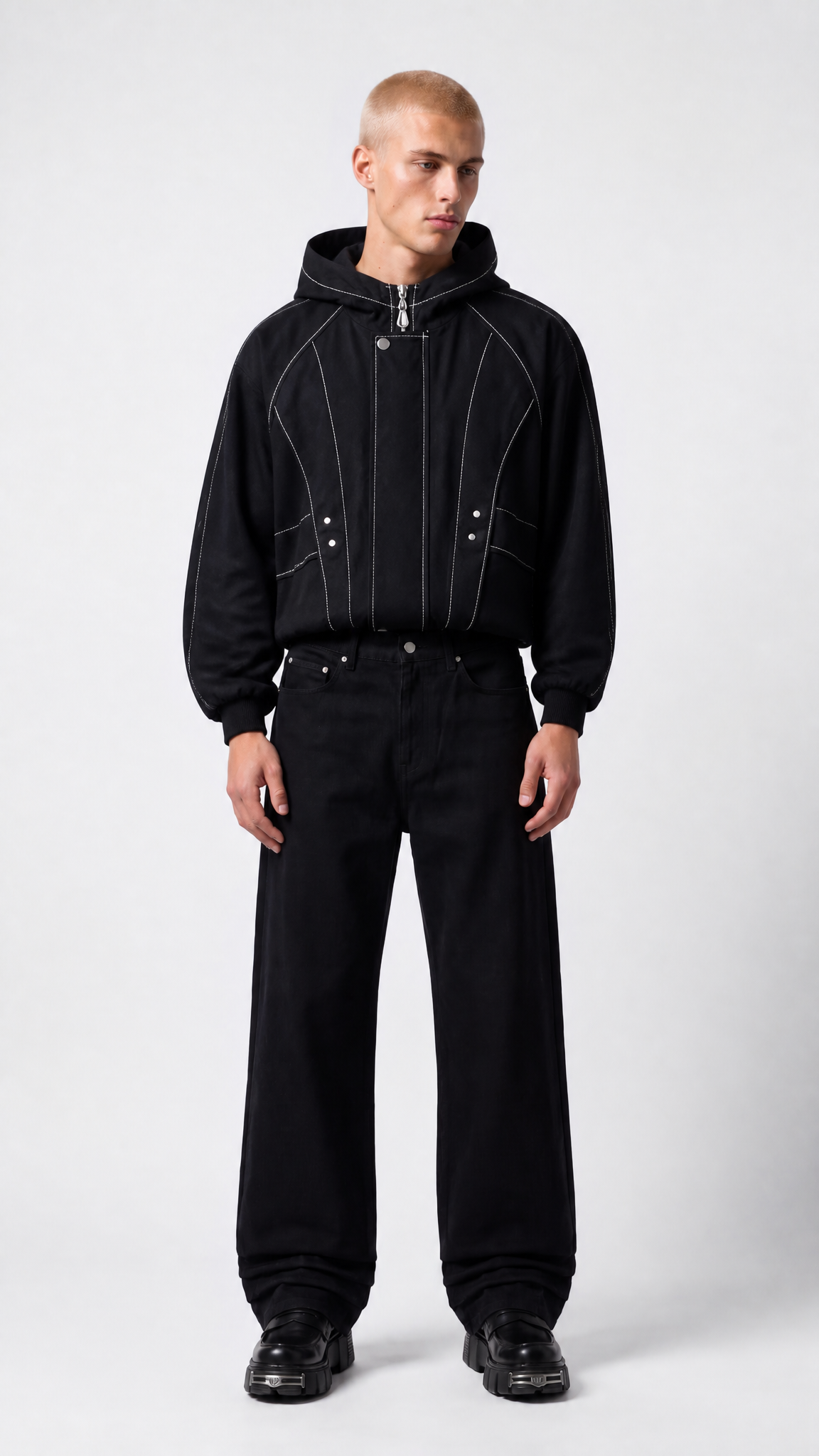 UNSEEN-Studios Rail Stitch Zip Jacket