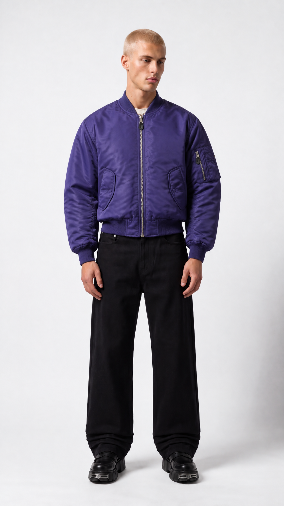 UNSEEN-Studios Military Tec Bomber Jacket