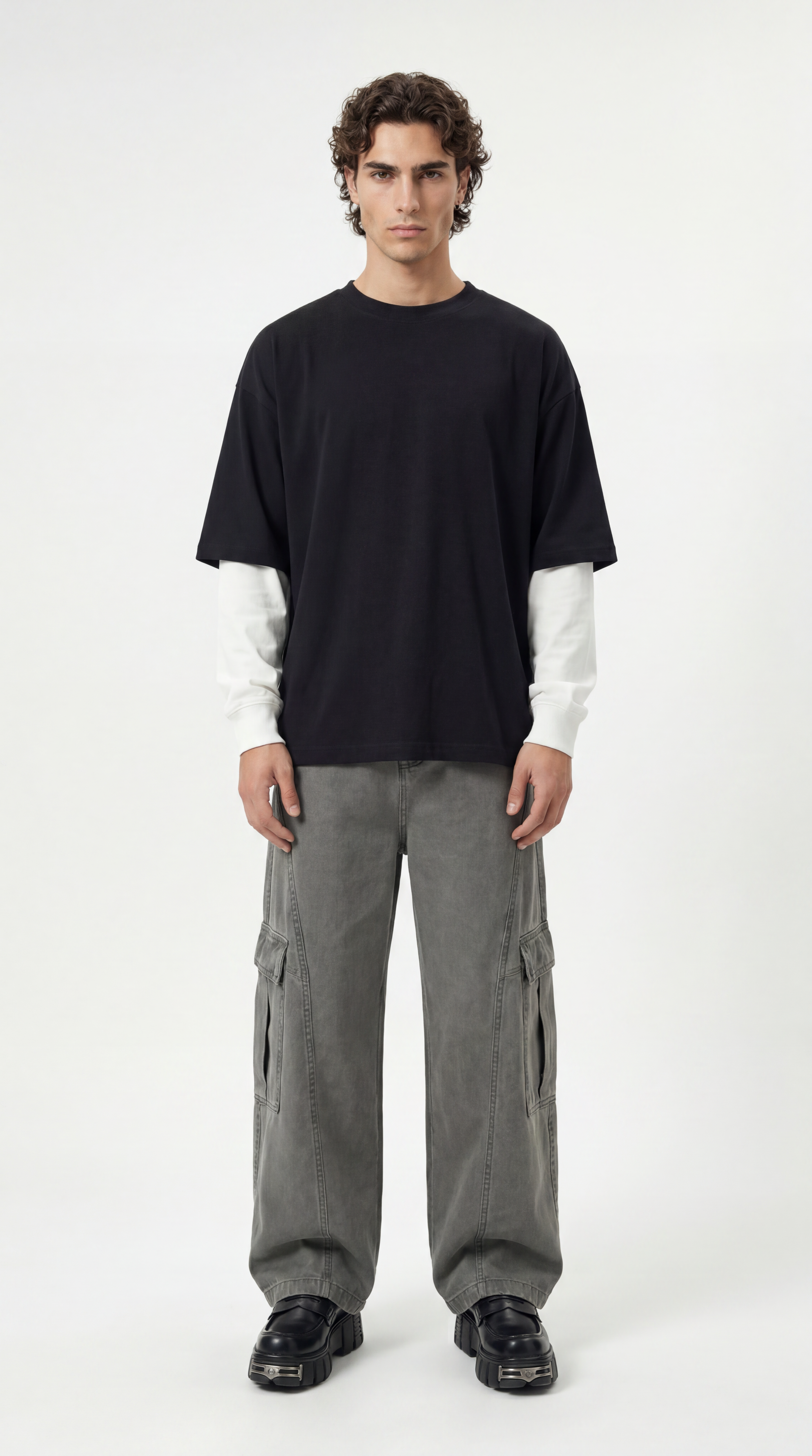 UNSEEN-Studios Oversized Layered Longsleeve T-Shirt