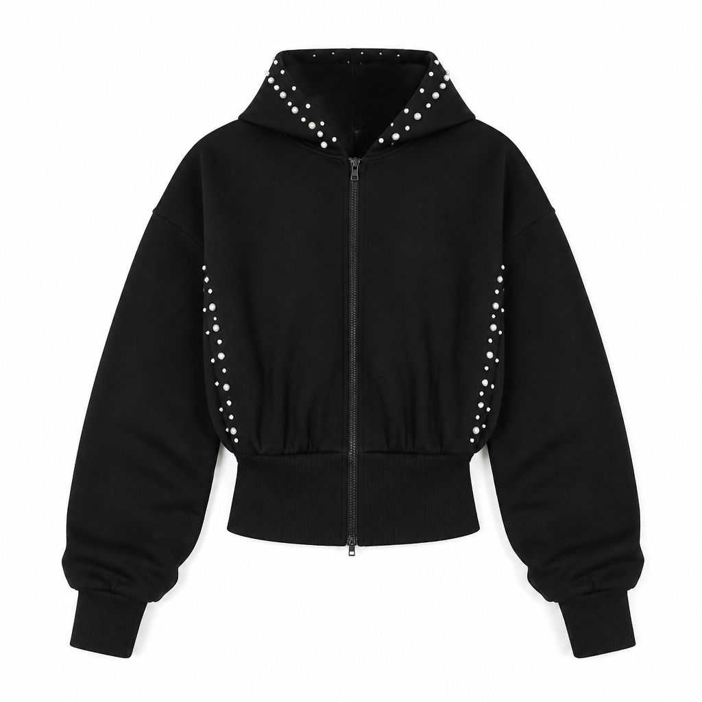 UNSEEN-Studios Chrome Pearl Zip Hoodie