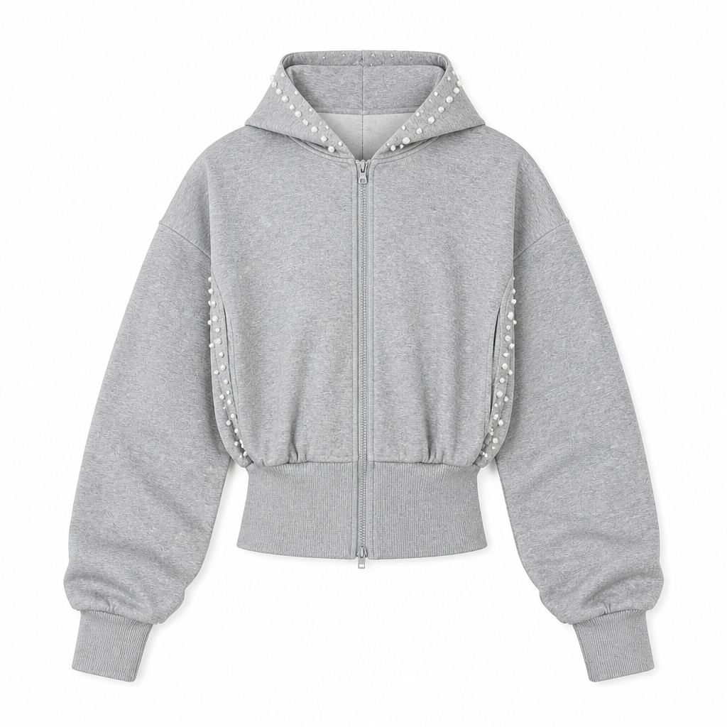 UNSEEN-Studios Chrome Pearl Zip Hoodie