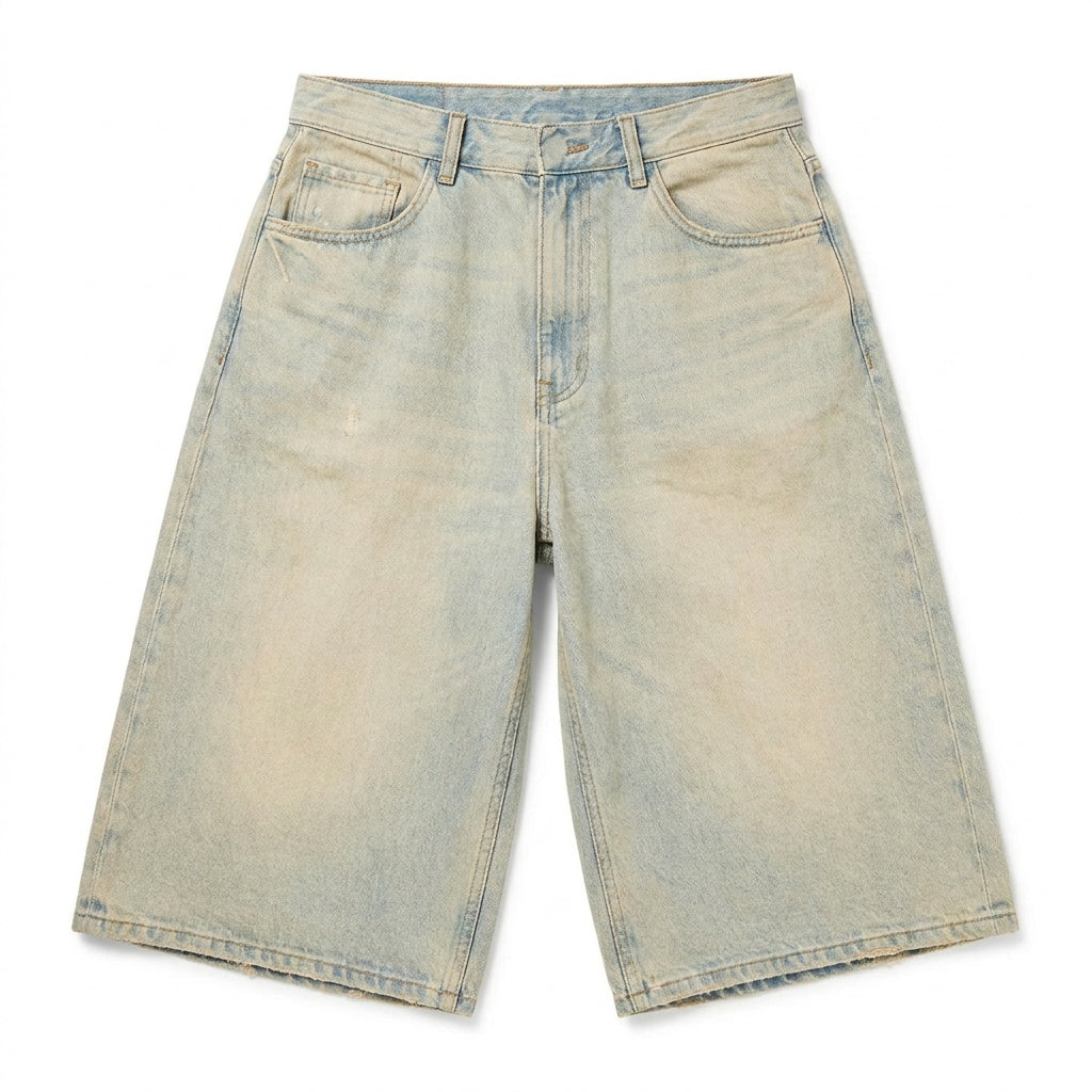 UNSEEN-Studios Weite Distressed Denim Jorts