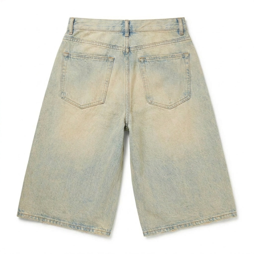 UNSEEN-Studios Weite Distressed Denim Jorts