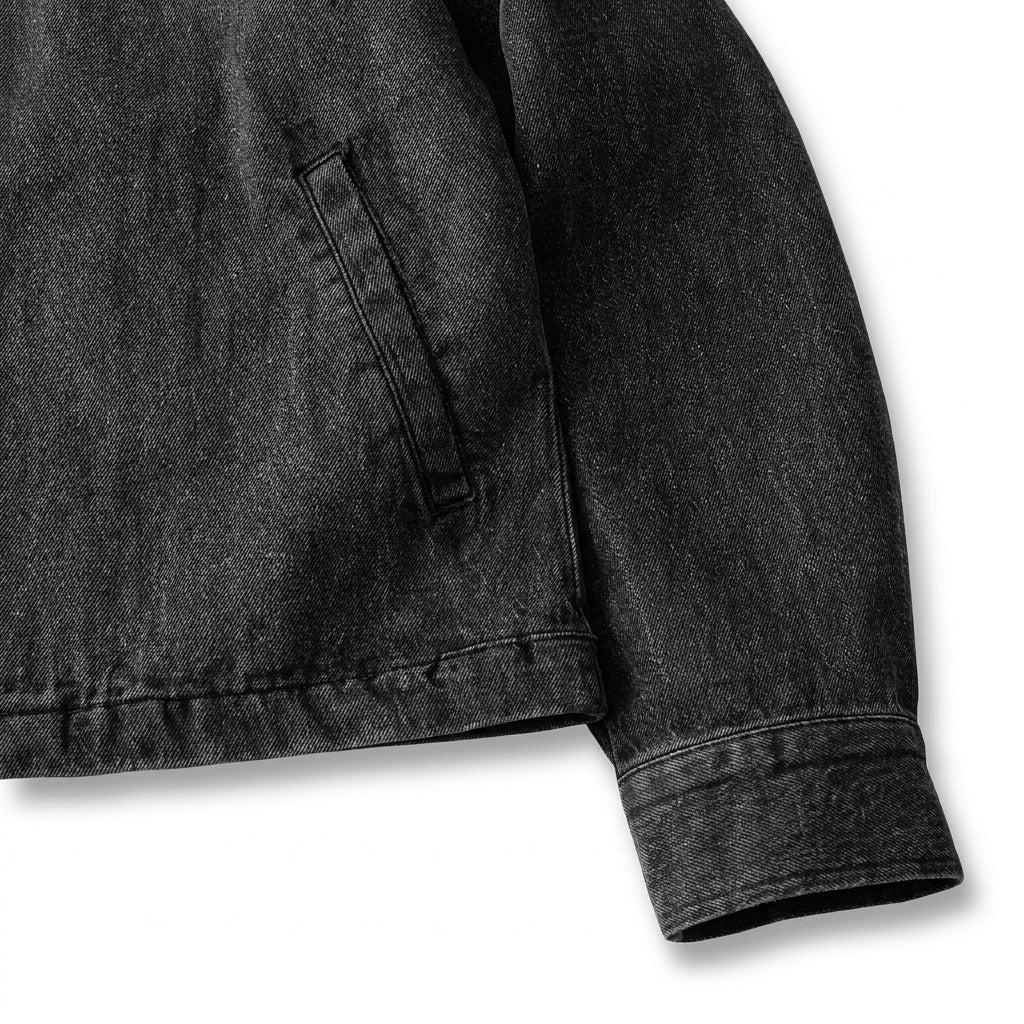 UNSEEN-Studios Work Zip-Kurzjacke Washed Black