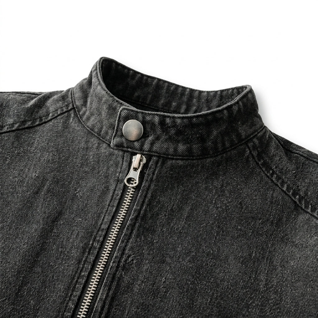 UNSEEN-Studios Work Zip-Kurzjacke Washed Black