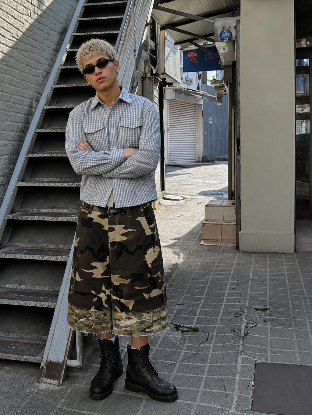 UNSEEN-Studios Strobe Camo Shorts