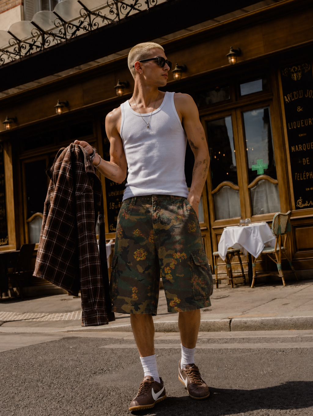 UNSEEN-Studios Bloom Camo Cargo Shorts