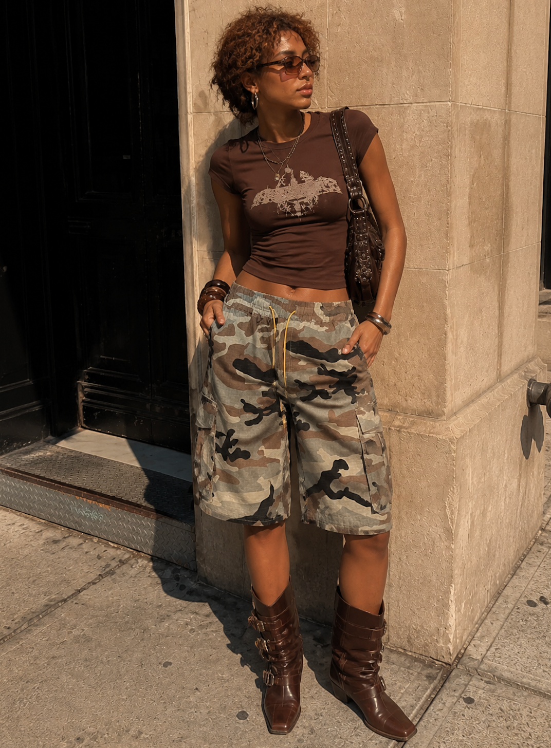 UNSEEN-Studios Nomad Camo Cargo Shorts