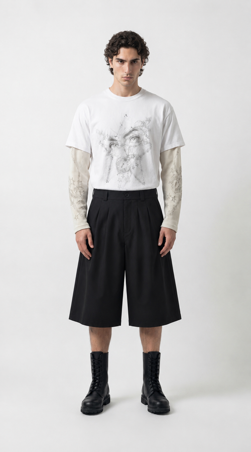 UNSEEN-Studios Bundfalten Suit Shorts