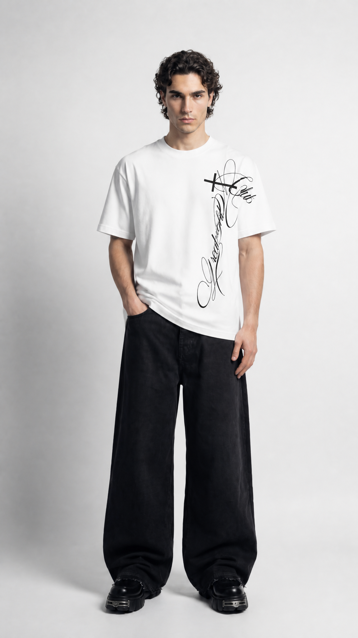 UNSEEN-Studios Script Cross Tee