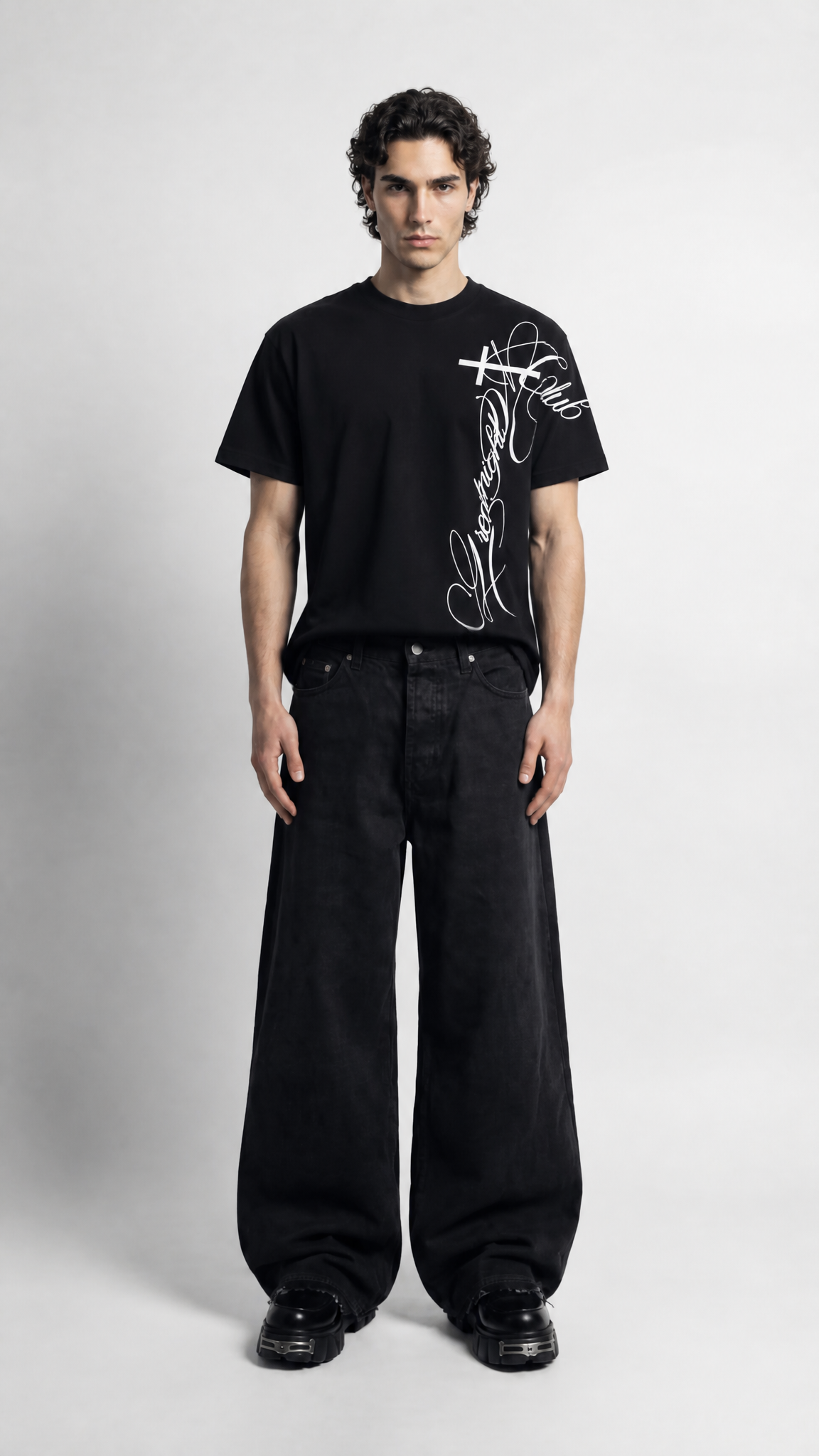 UNSEEN-Studios Script Cross Tee