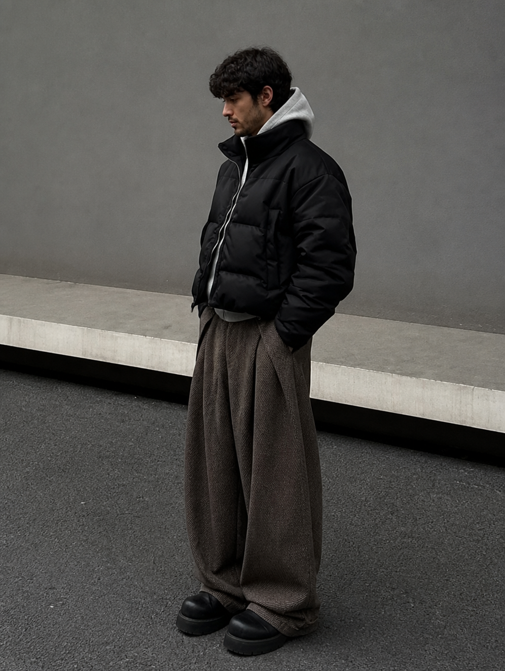 UNSEEN-Studios Layered Loose Fit Suit Pants