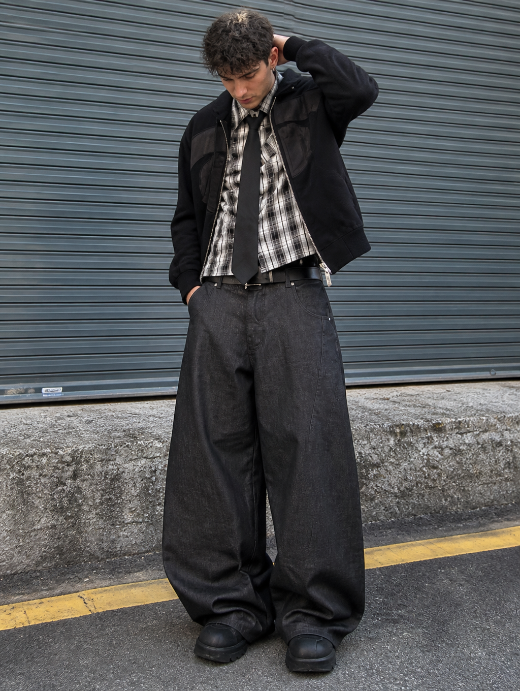 UNSEEN-Studios Dark Gravity Baggy Jeans