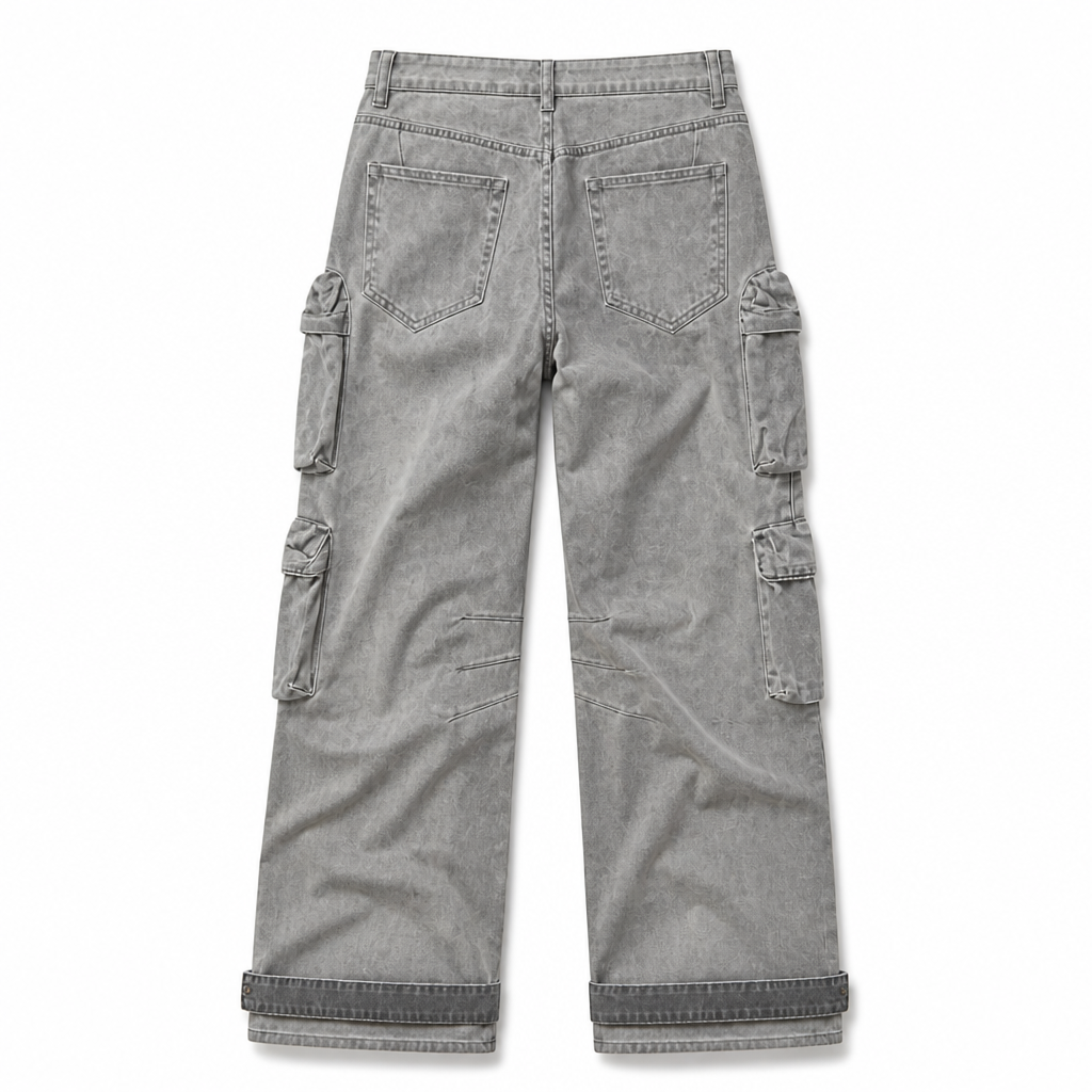 UNSEEN-Studios Ash Utility Baggy Cargo Pants