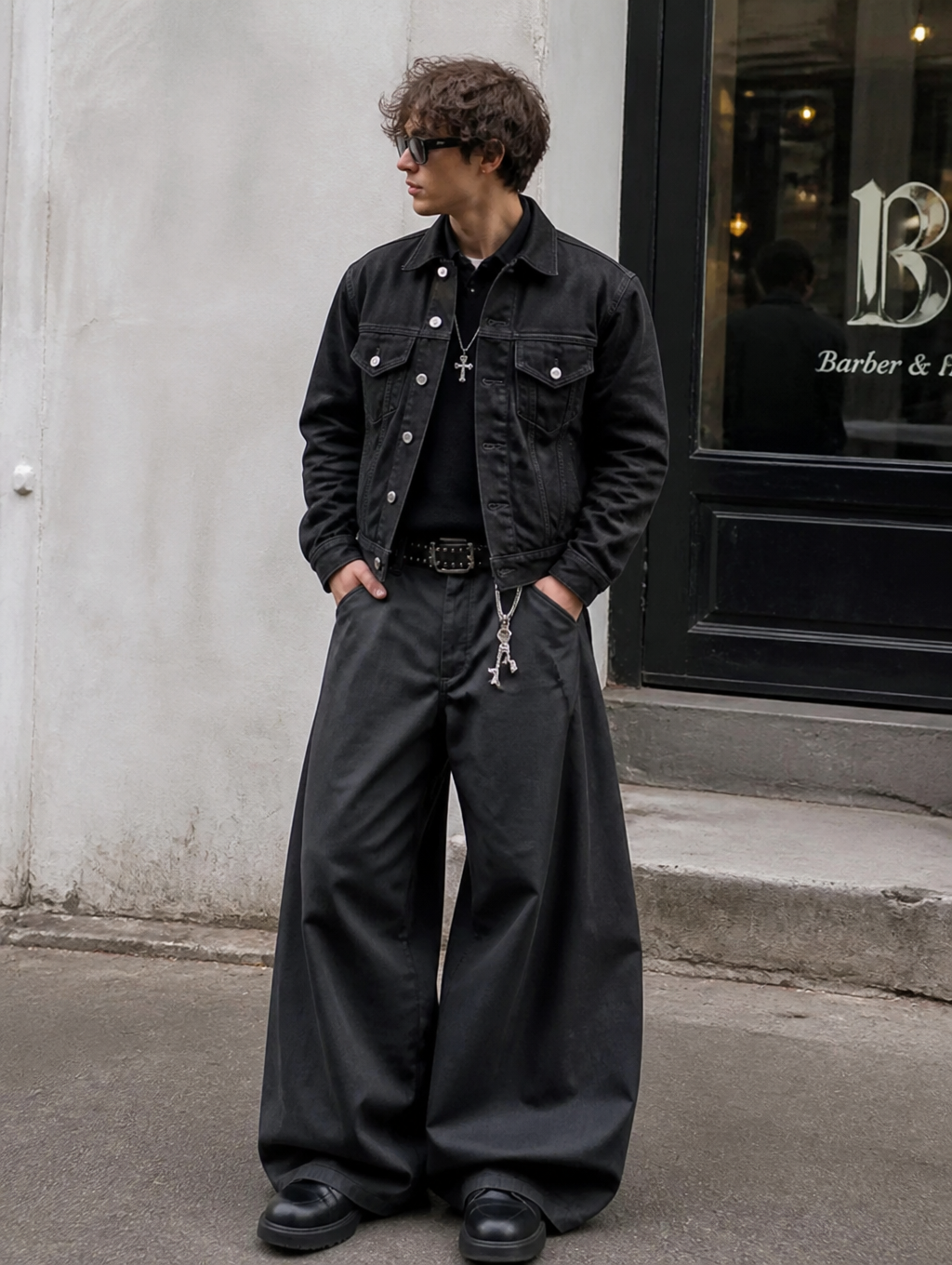 UNSEEN-Studios Dark Gravity Baggy Jeans