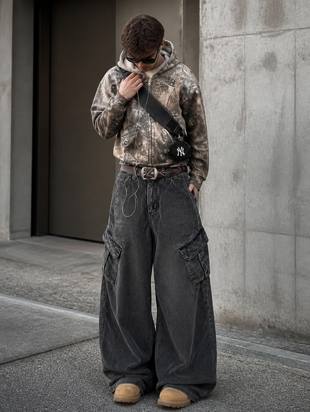 UNSEEN-Studios Dustfall Wide Leg Cargo Pants