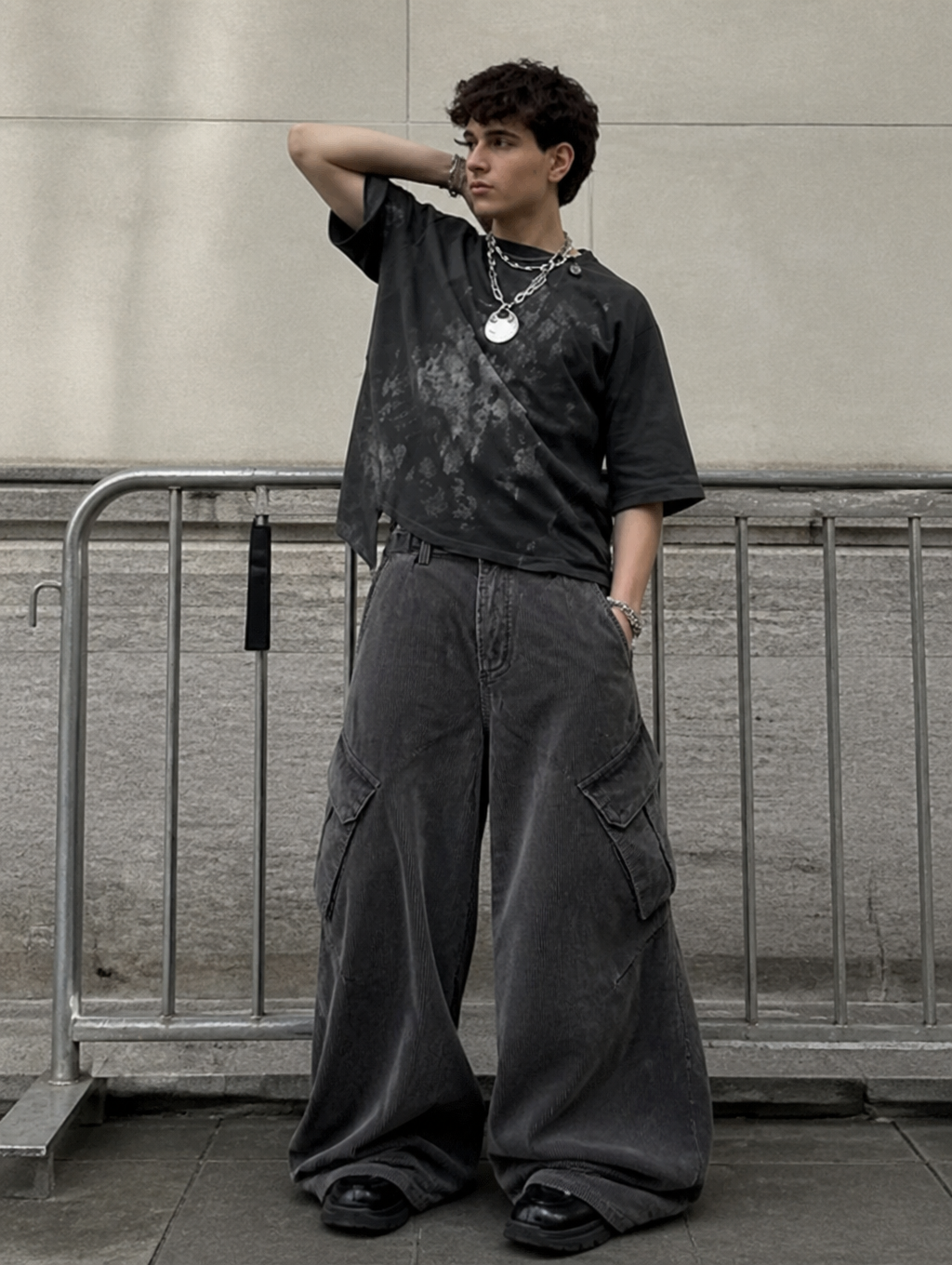 UNSEEN-Studios Dustfall Wide Leg Cargo Pants