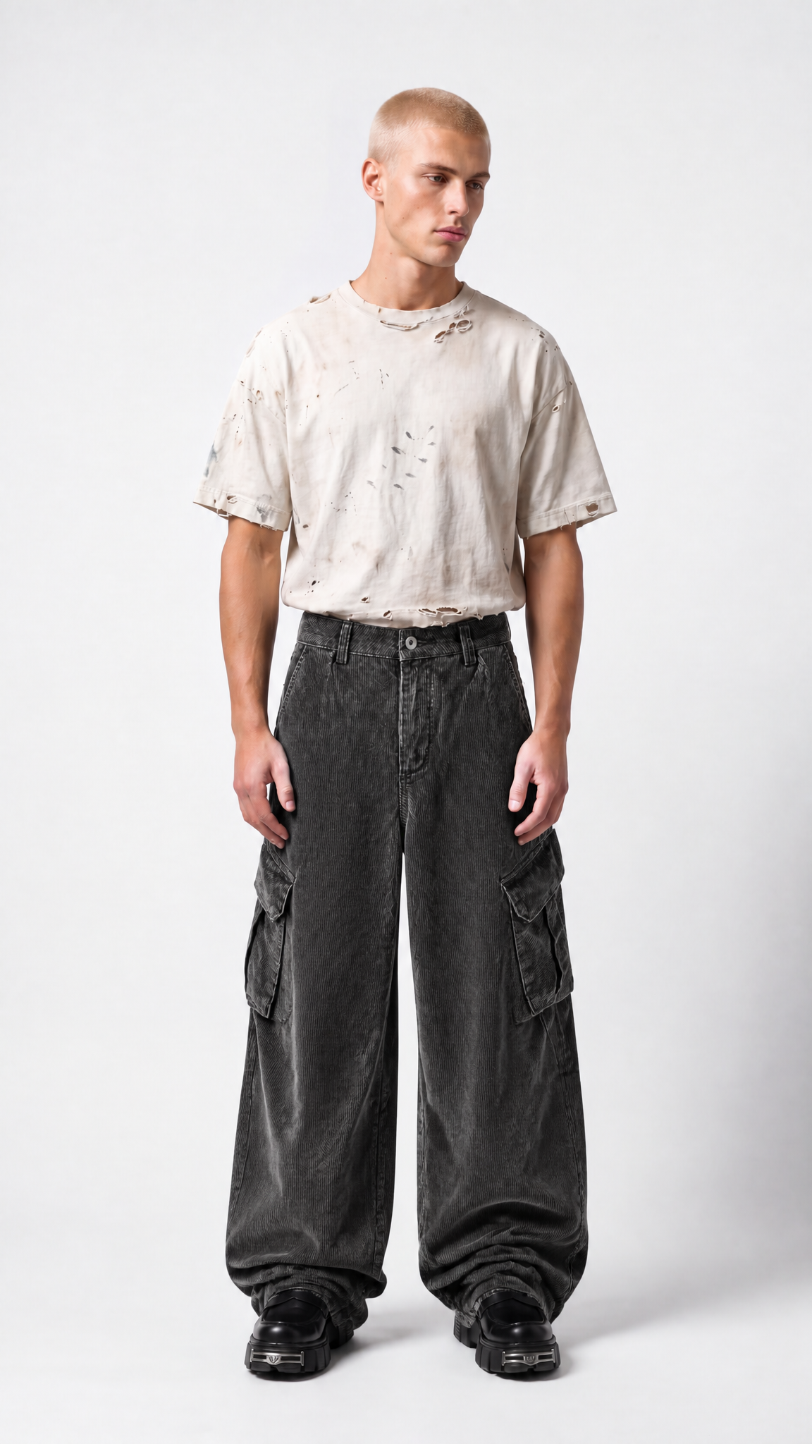 UNSEEN-Studios Dustfall Wide Leg Cargo Pants