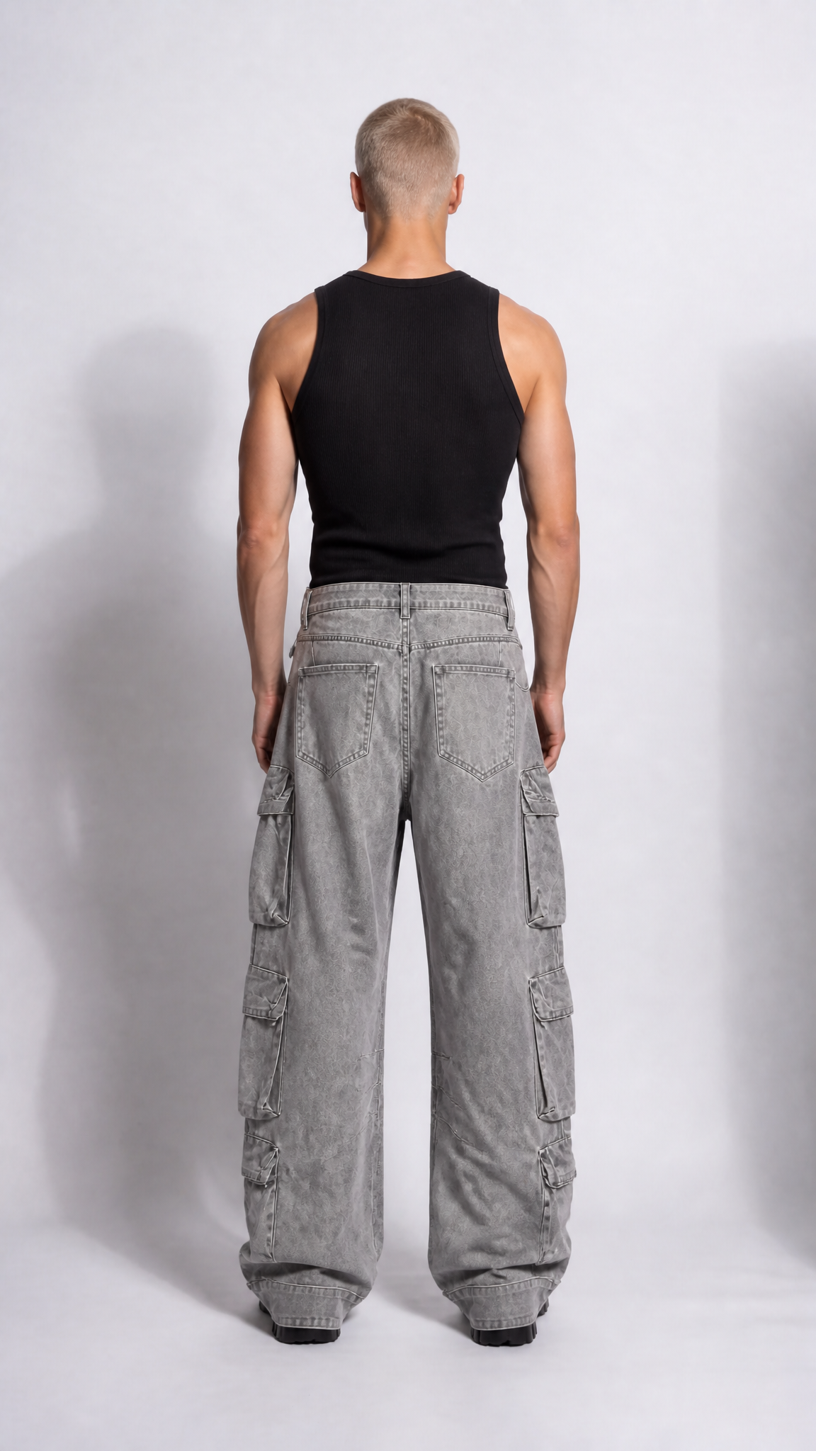 UNSEEN-Studios Ash Utility Baggy Cargo Pants