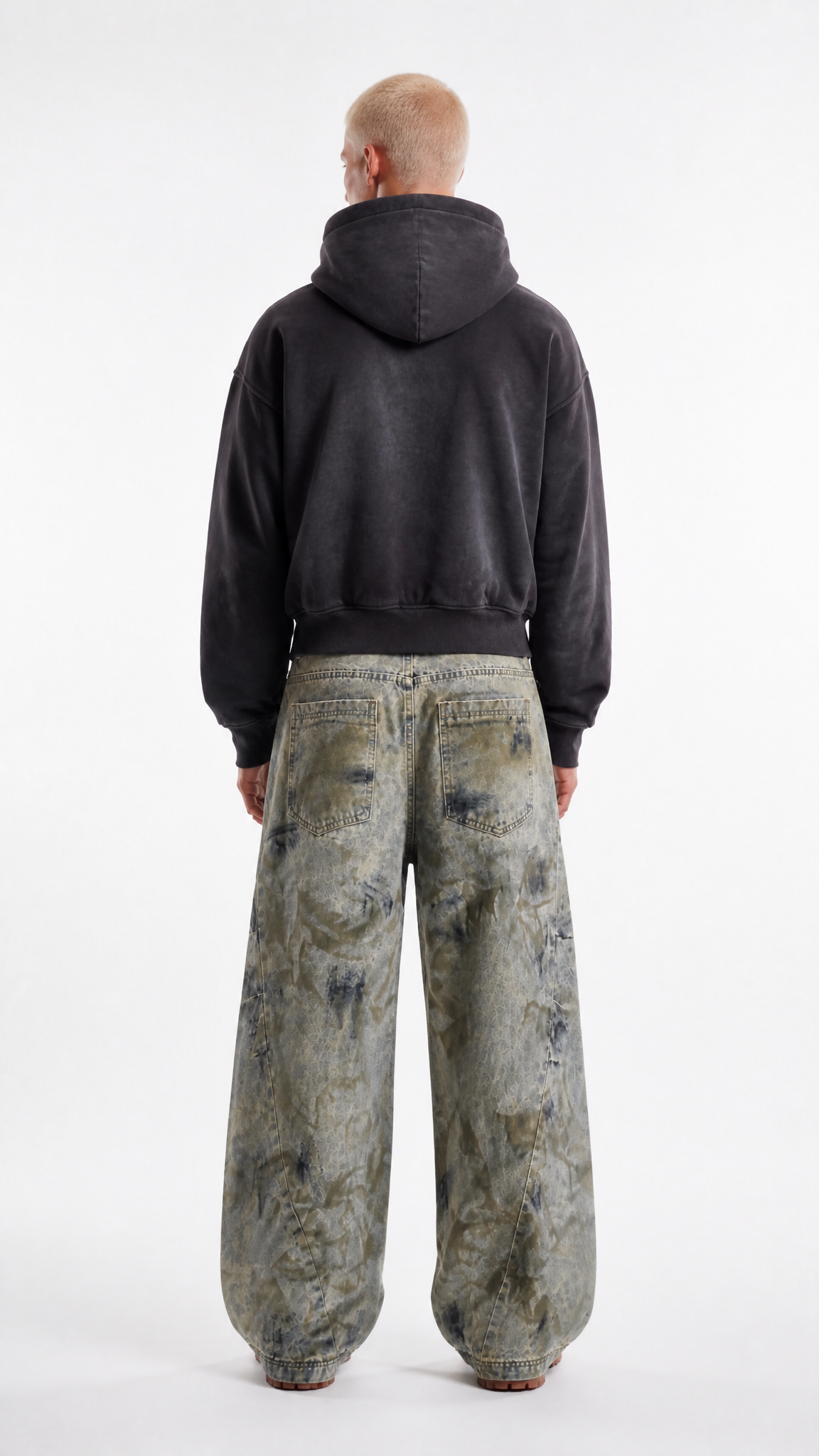 UNSEEN-Studios Mud Washed Baggy Jeans