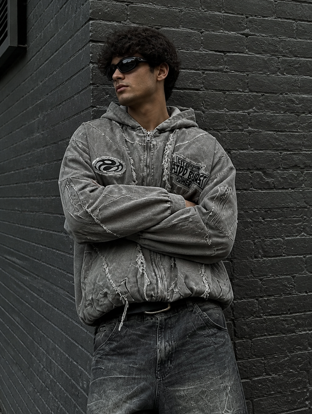UNSEEN-Studios Ghost Signal Bomber Jacket