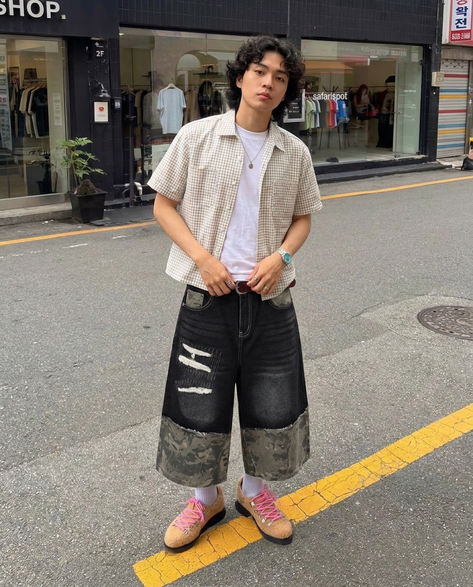 UNSEEN-Studios Camo Patch Jorts